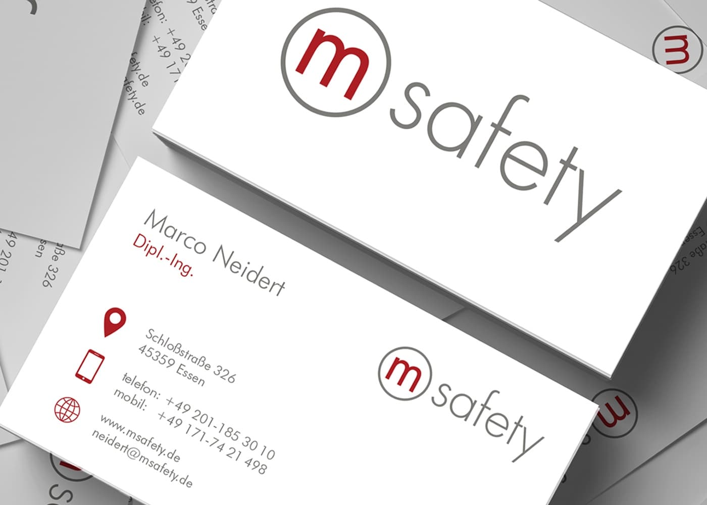 Visitenkarte von msafety